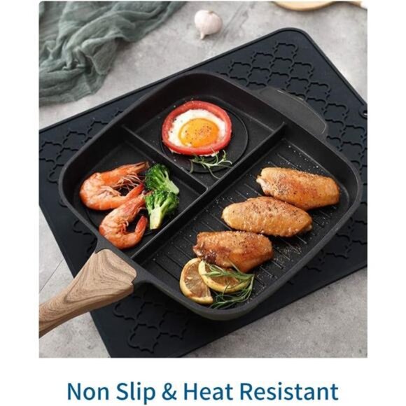 Drying Mats for Kitchen Counter-Silicone Dish Drying Mat-Kitchen Dish Drying Pad - Picture 4 of 7